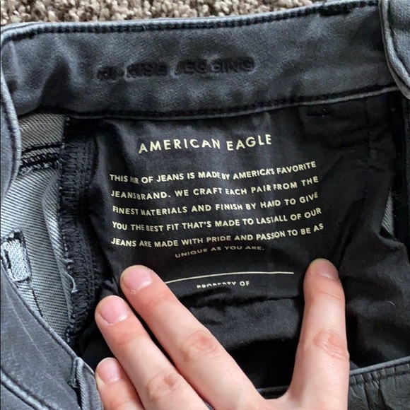 American Eagle Black/Grey Jeans - Picture 5 of 6